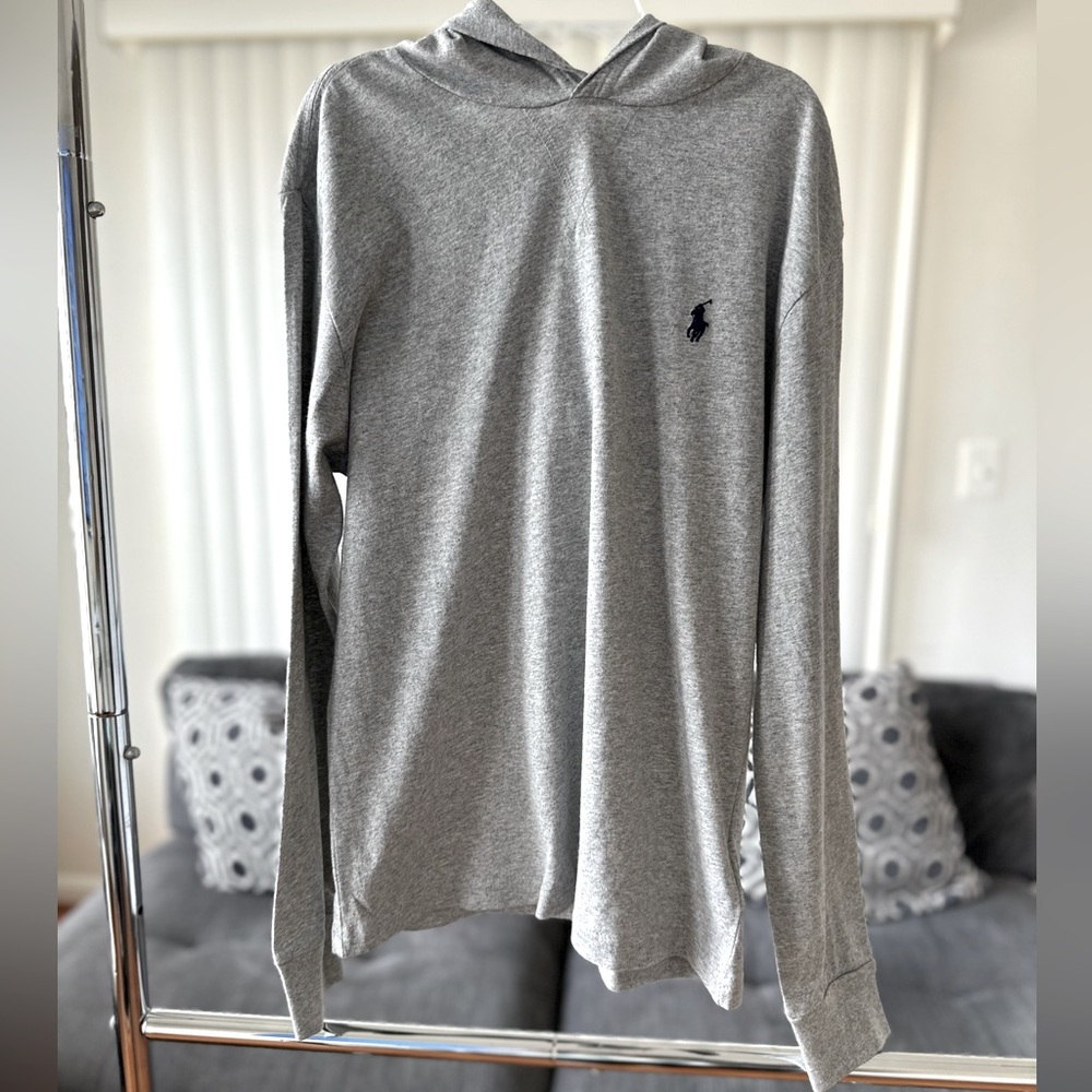 Polo by Ralph Lauren Boys Hooded Tee   Color Grey   Size M